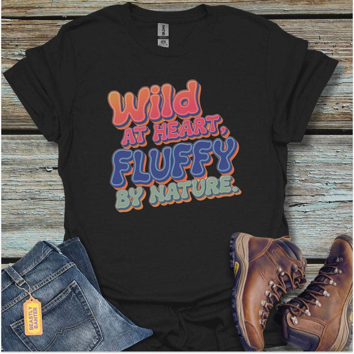 printify-t-shirt-black-s-wild-at-heart-fluffy-by-nature-wild-at-heart-fluffy-by-nature-32332081660113 - Beastly Banter