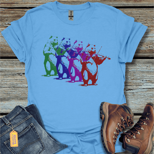 printify-t-shirt-carolina-blue-s-bear-violinist-bear-violinist-32308693369041 - Beastly Banter