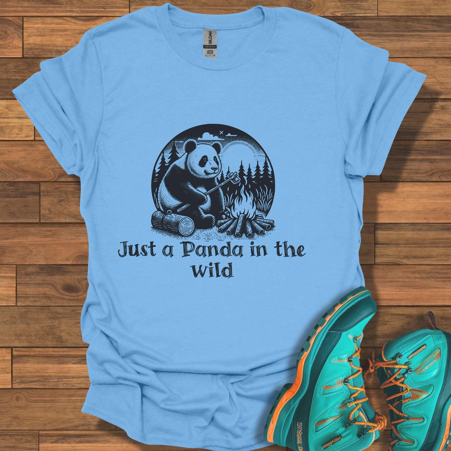 printify-t-shirt-carolina-blue-s-panda-in-the-wild-panda-in-the-wild-32325675188433 - Beastly Banter