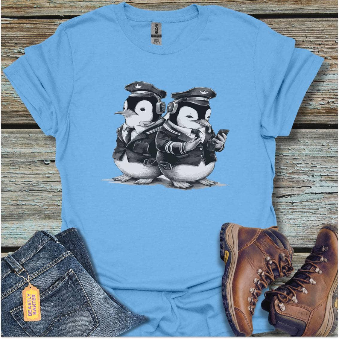 printify-t-shirt-carolina-blue-s-penguin-pilots-penguin-pilots-32325809373393 - Beastly Banter