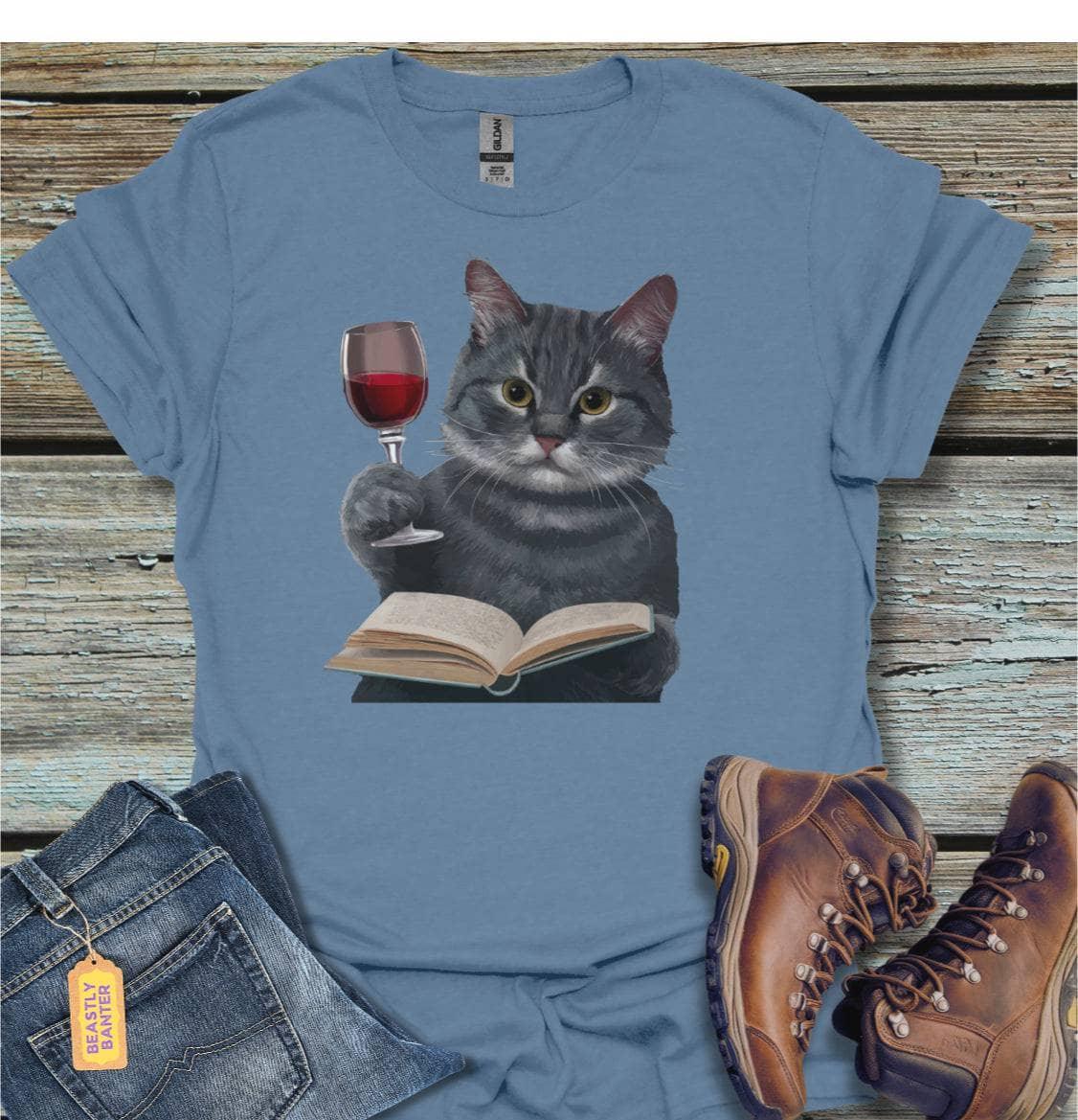 Cat, Book and Wine - Beastly Banter