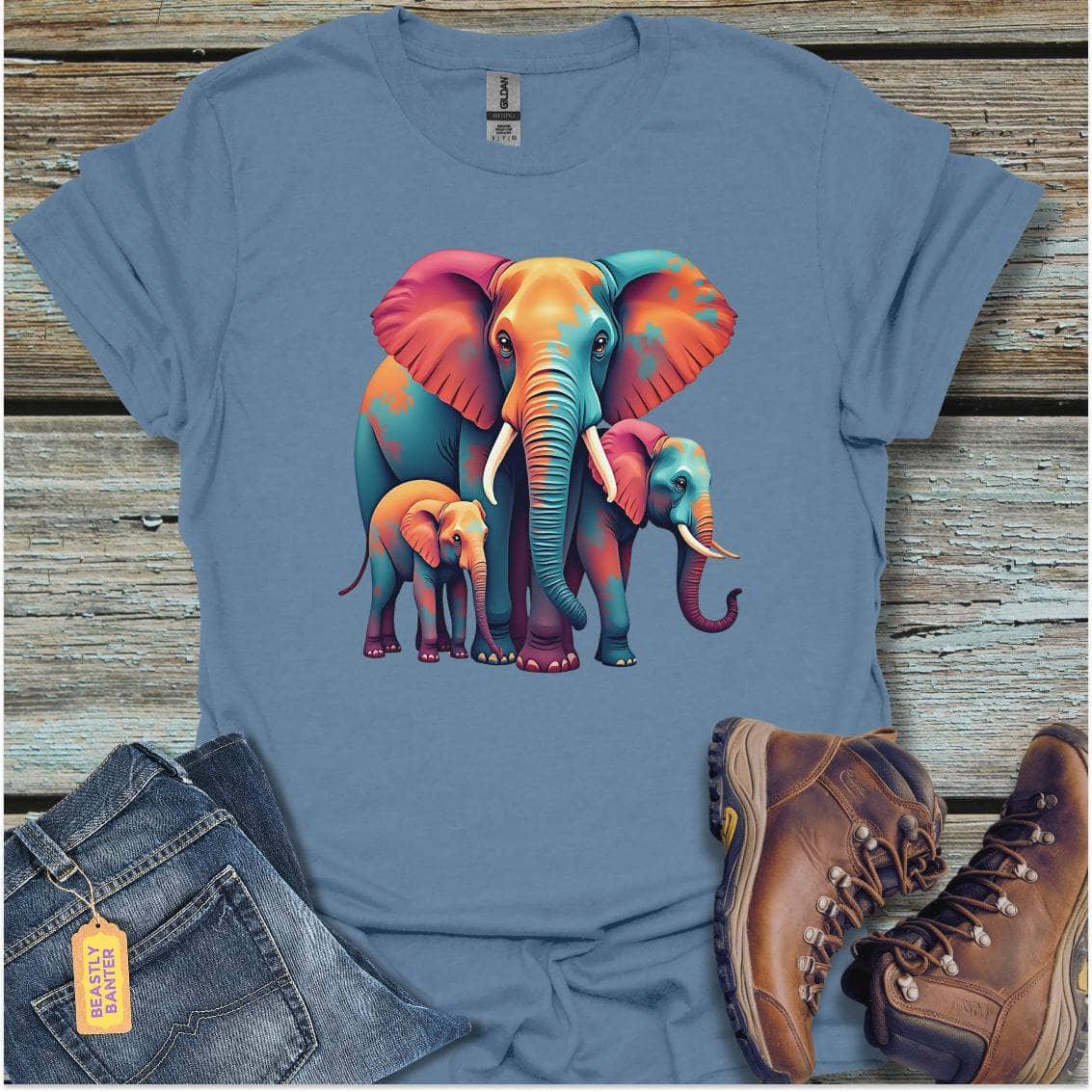 Colorful Elephant Family - Beastly Banter