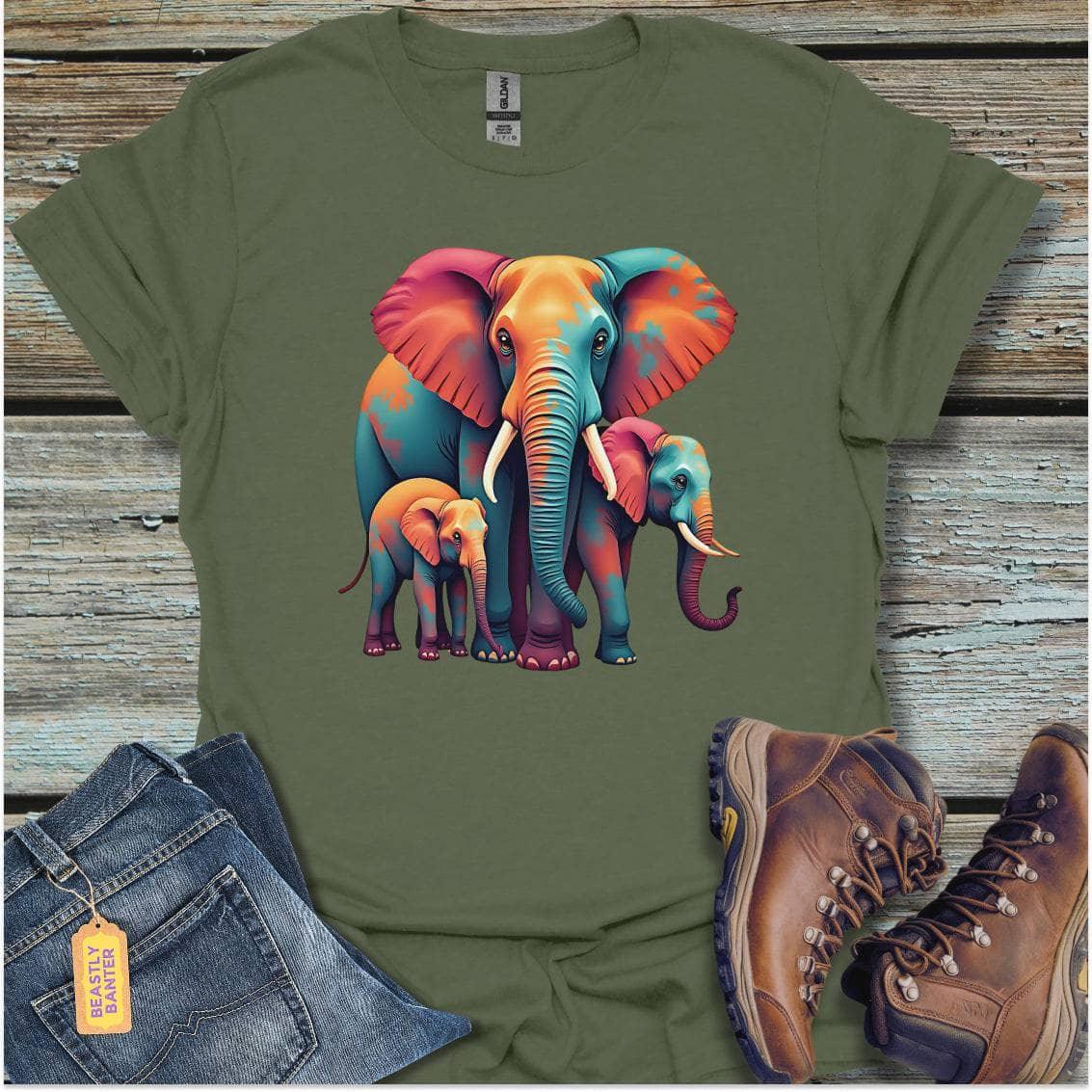 Colorful Elephant Family - Beastly Banter