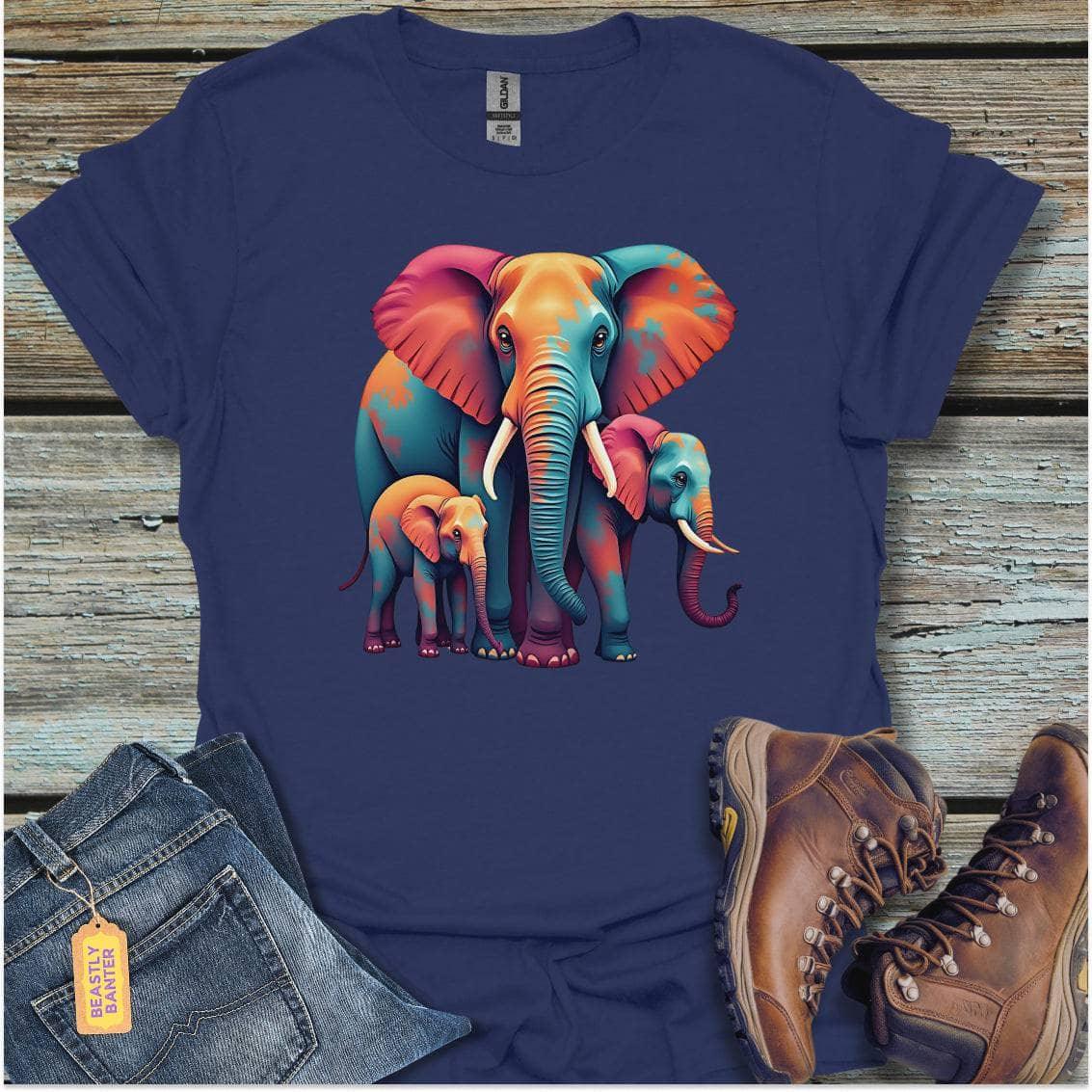 Colorful Elephant Family - Beastly Banter