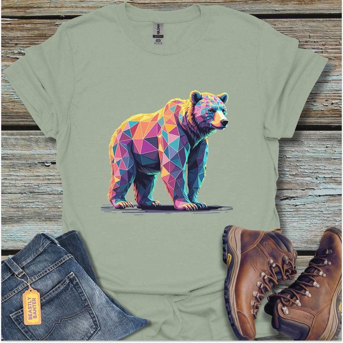 Geometric Grizzly Bear - Beastly Banter