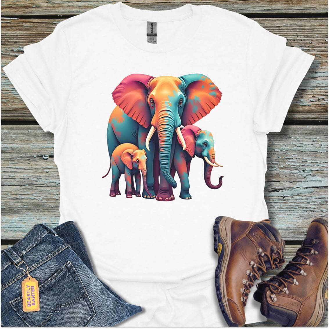 Colorful Elephant Family - Beastly Banter