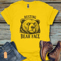 Resting Bear Face T-Shirt - Beastly Banter