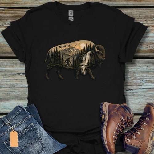Roam Free Buffalo T-Shirt - Beastly Banter