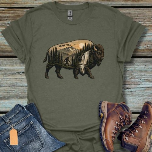 Roam Free Buffalo T-Shirt - Beastly Banter