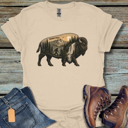 Roam Free Buffalo T-Shirt - Beastly Banter
