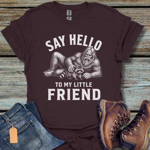 Say Hello Bigfoot T-Shirt - Beastly Banter