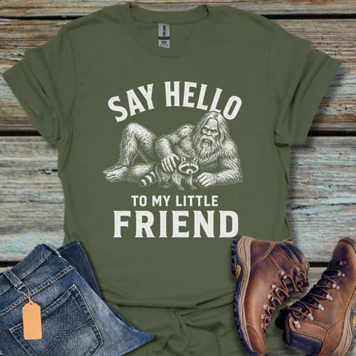 Say Hello Bigfoot T-Shirt - Beastly Banter