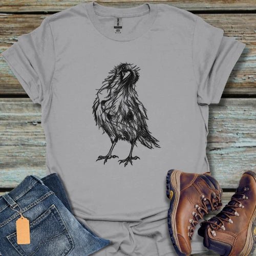 Sketchy Raven T-Shirt - Beastly Banter