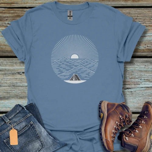 Sunrise Line Camping T-Shirt - Beastly Banter