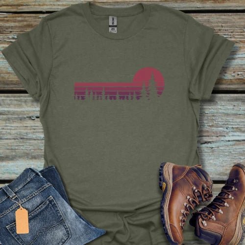 Sunset Pines Cherry T-Shirt - Beastly Banter