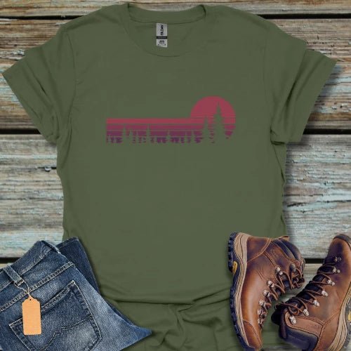 Sunset Pines Cherry T-Shirt - Beastly Banter