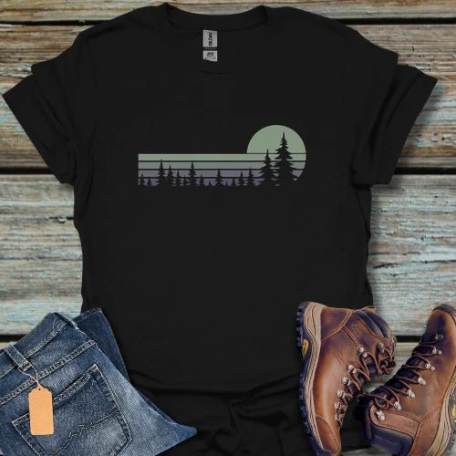 Sunset Pines Mint T-Shirt - Beastly Banter