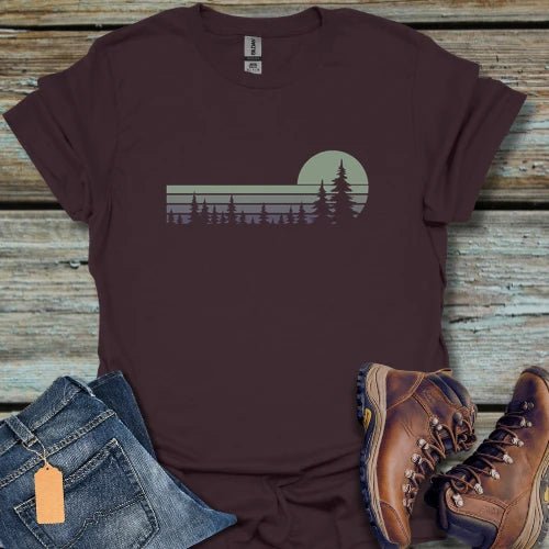 Sunset Pines Mint T-Shirt - Beastly Banter