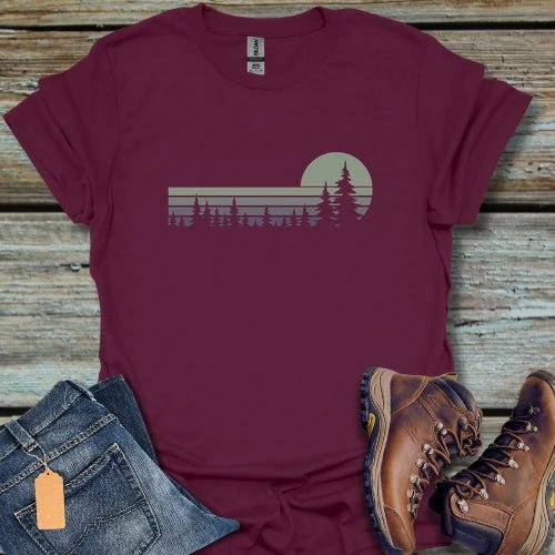 Sunset Pines Mint T-Shirt - Beastly Banter