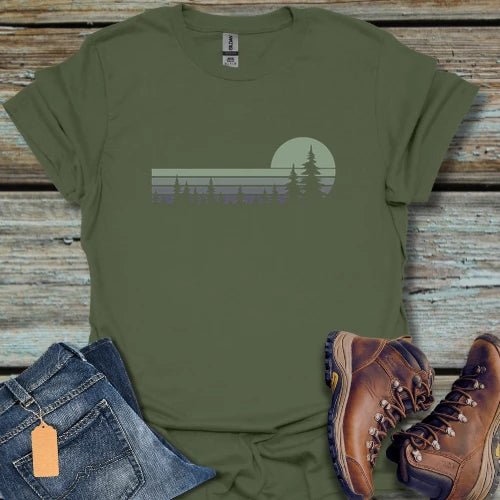 Sunset Pines Mint T-Shirt - Beastly Banter