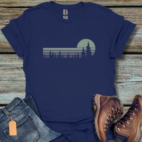Sunset Pines Mint T-Shirt - Beastly Banter