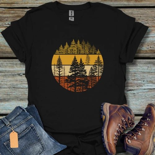 Vintage Sunset Forest T-Shirt - Beastly Banter
