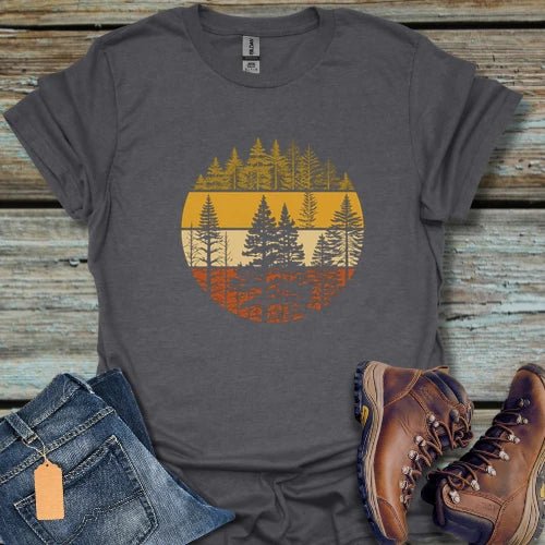 Vintage Sunset Forest T-Shirt - Beastly Banter