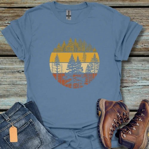 Vintage Sunset Forest T-Shirt - Beastly Banter