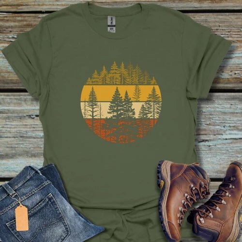 Vintage Sunset Forest T-Shirt - Beastly Banter