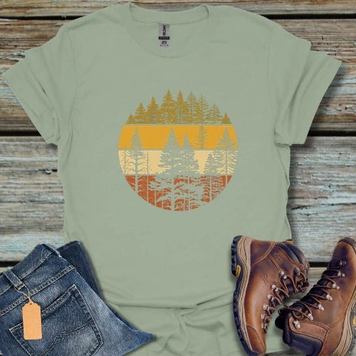 Vintage Sunset Forest T-Shirt - Beastly Banter