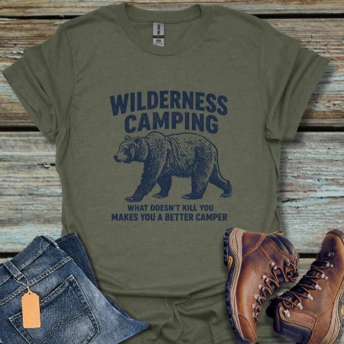 Wilderness Bear Camping T-Shirt - Beastly Banter