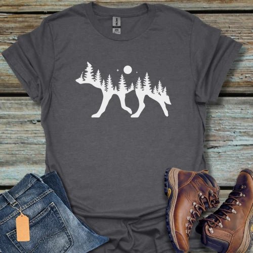 Wolf Night view T-Shirt - Beastly Banter