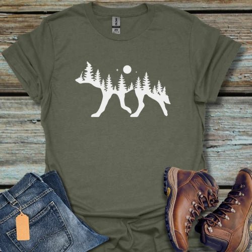 Wolf Night view T-Shirt - Beastly Banter