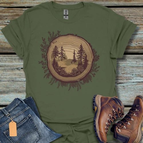 Woodland Tree Ring T-Shirt - Beastly Banter