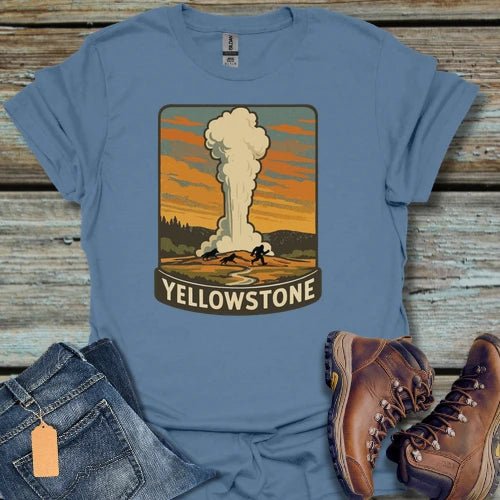 Yellowstone Geyser Bigfoot T-Shirt - Beastly Banter