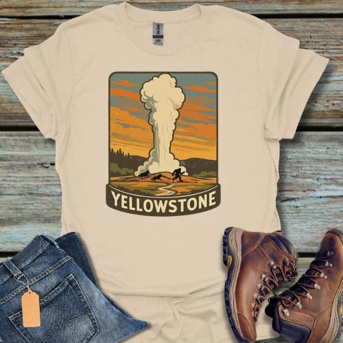 Yellowstone Geyser Bigfoot T-Shirt - Beastly Banter