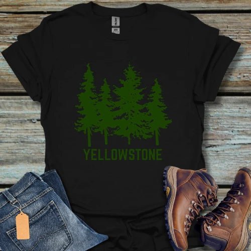 Yellowstone Green Pine T-Shirt - Beastly Banter