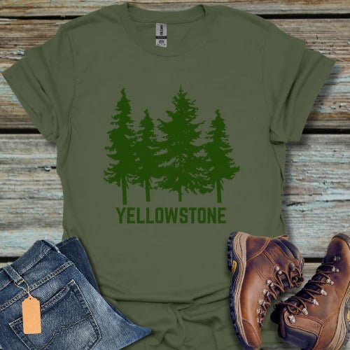 Yellowstone Green Pine T-Shirt - Beastly Banter