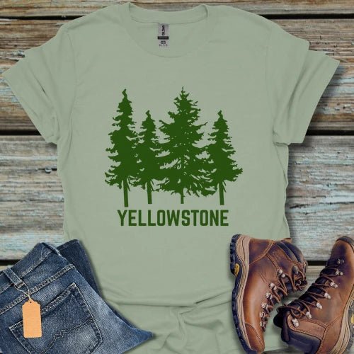 Yellowstone Green Pine T-Shirt - Beastly Banter